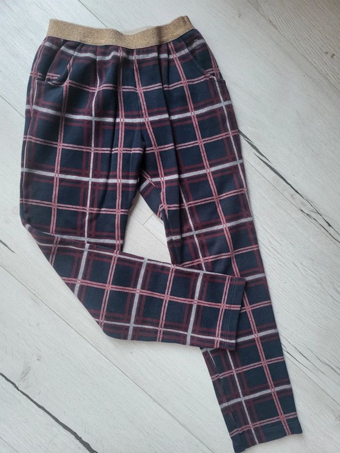 Pantalon hiver à carreaux 8ans petit bateau