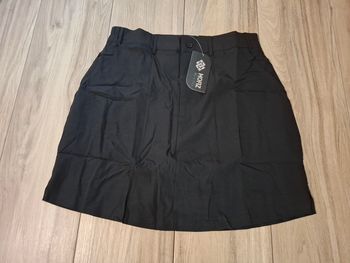 Jupe-short femme avec poches noir