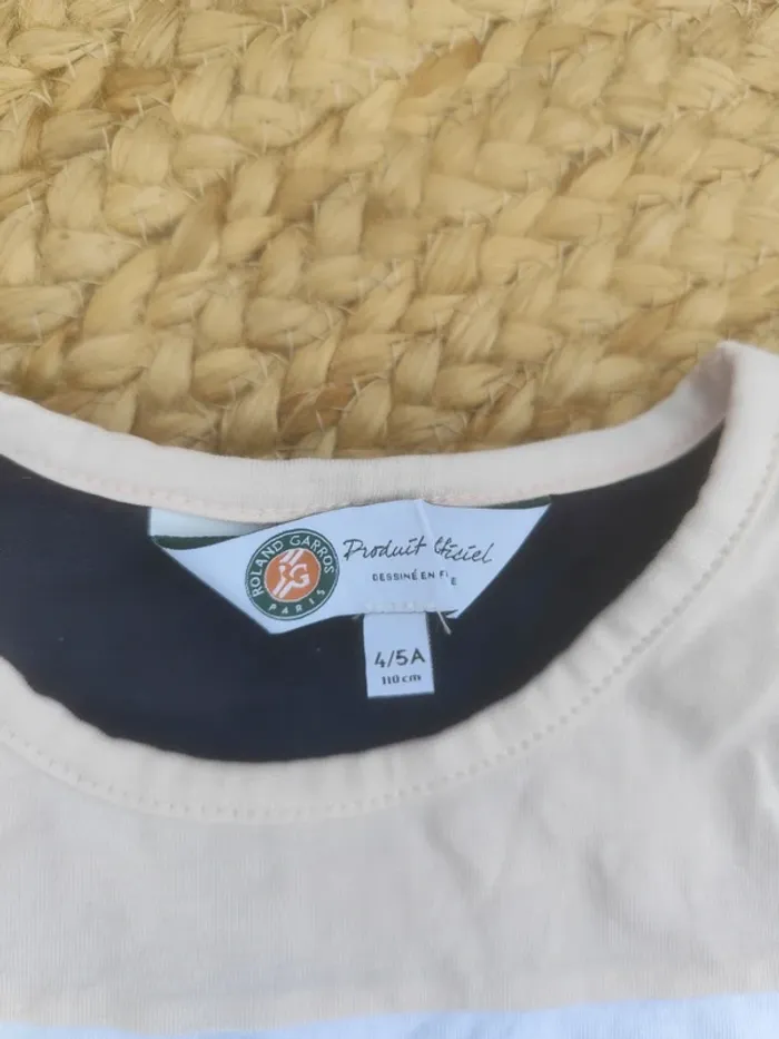T shirt Roland Garros petit 4/5 ans - photo numéro 3