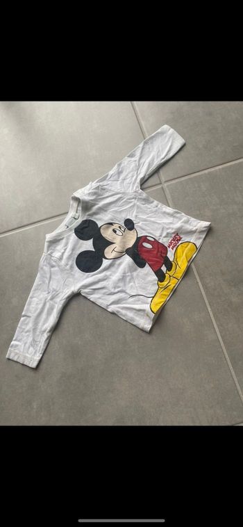 Tee shirt manches longues Mickey 6 mois