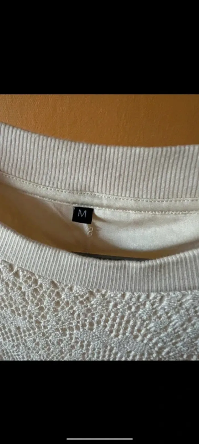 Robe col rond en dentelle beige TM - photo numéro 2