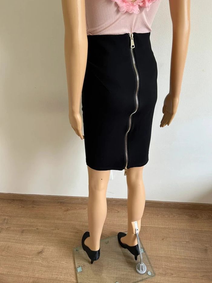 Jupe crayon noire avec fermeture dorée Morgan taille XS jamais portée - photo numéro 7