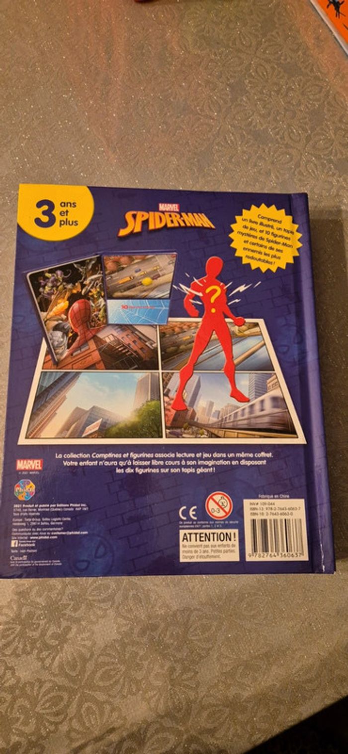 Livre comptines et figurines marvel spiderman - photo numéro 4