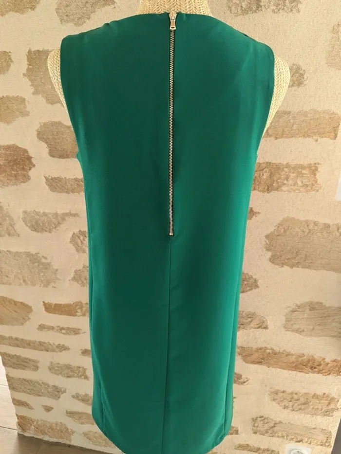 Robe droite camaïeu verte - photo numéro 3