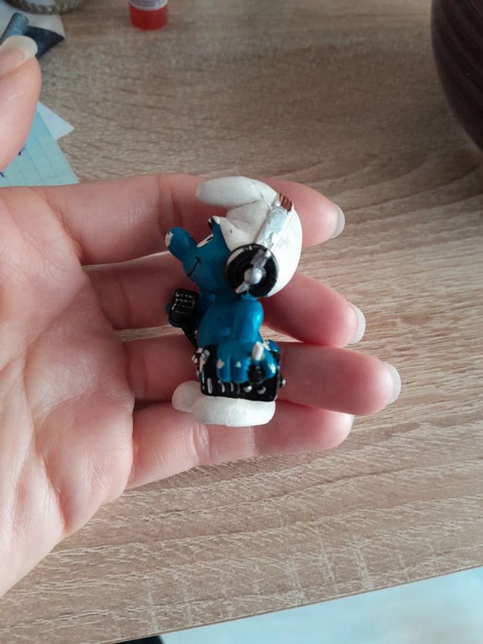 Magnifique schtroumpf ancien CB/reporter - photo numéro 2