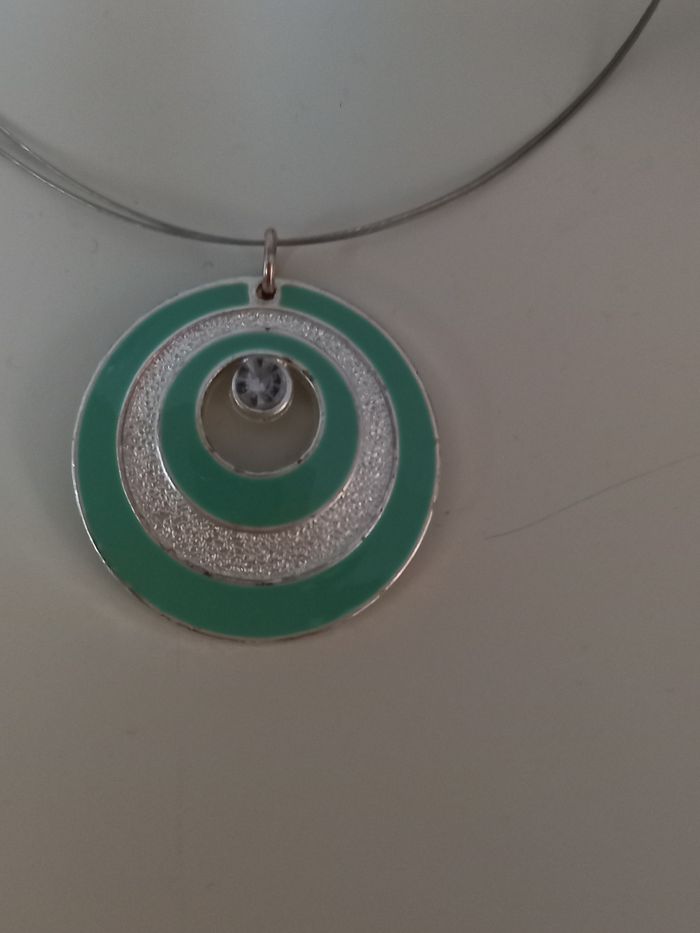 Collier pendentif turquoise - photo numéro 2