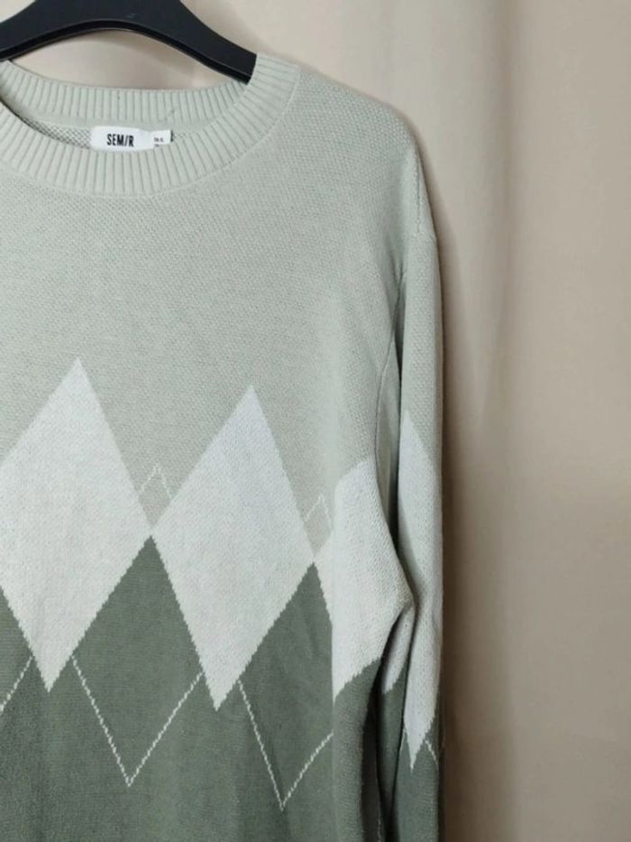 Pull rose de cou vert - photo numéro 3