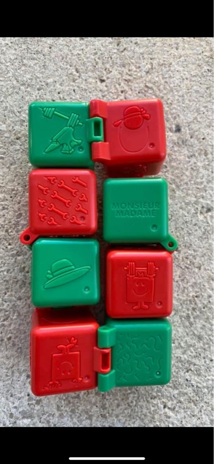 Cube à assembler et formes Monsieur madame