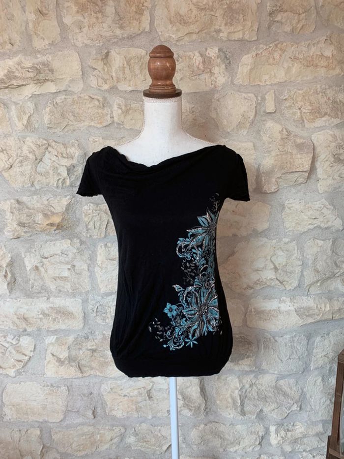 Haut manches courtes et dos nu taille 1