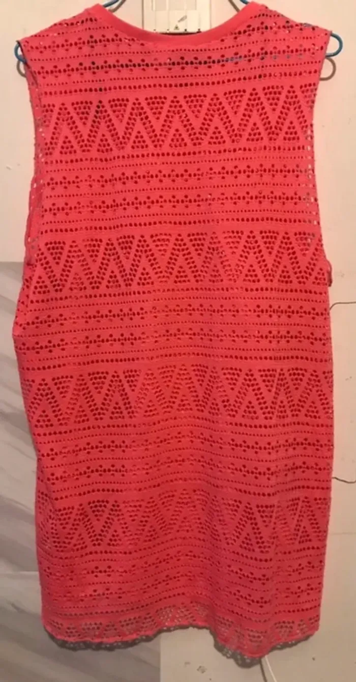 Haut débardeur femme h&m rose fushia transparent taille M - photo numéro 2