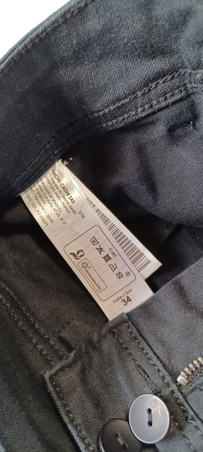Pantalon femme taille xs élastique cache cache - photo numéro 5