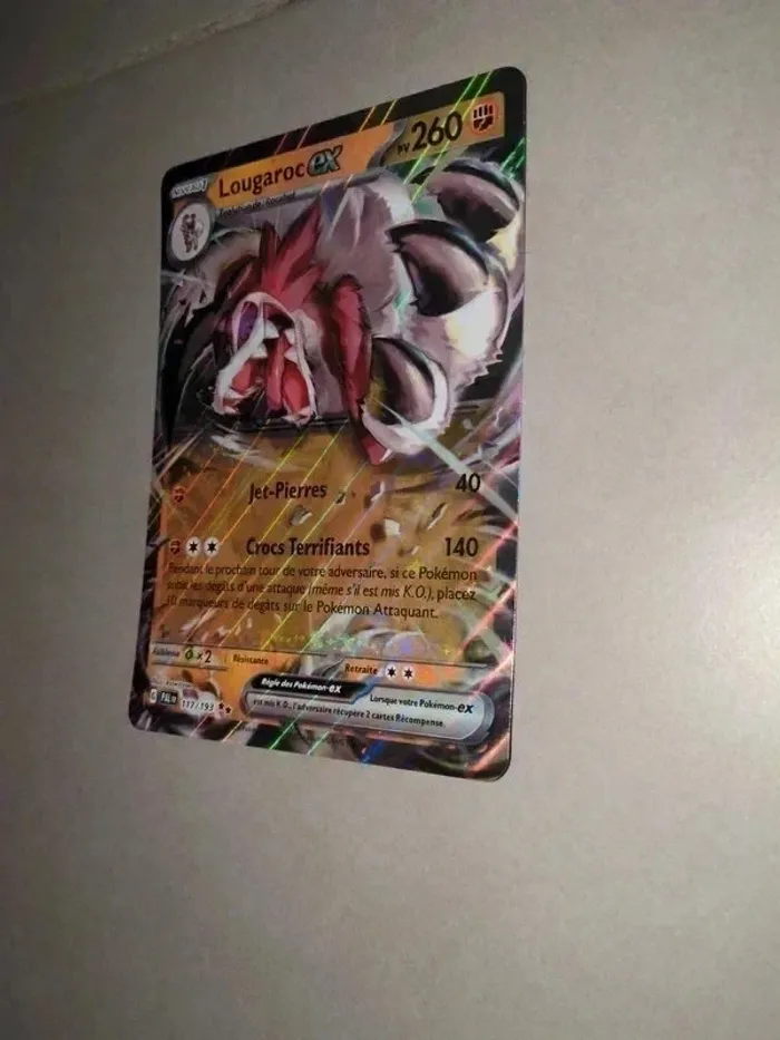 Maxi carte Lougaroc Ex Pokémon-Carte Jumbo neuve - photo numéro 4
