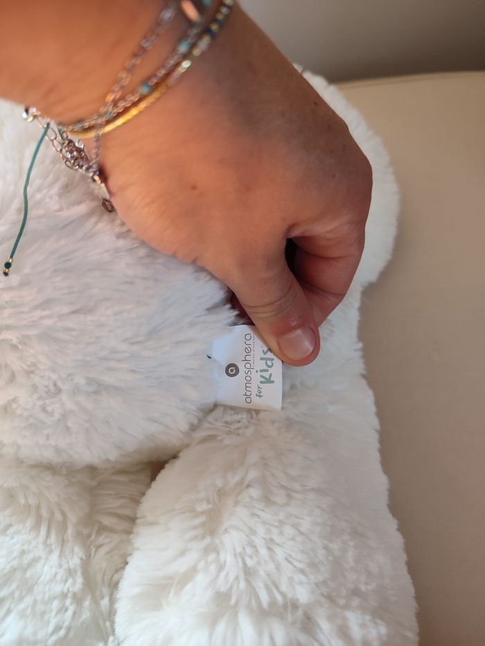 Peluche ours blanc atmosphera - photo numéro 3