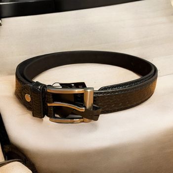 Ceinture en cuir véritable, authentique et durable – Accessoire élégant et intemporel taille 125 cm
