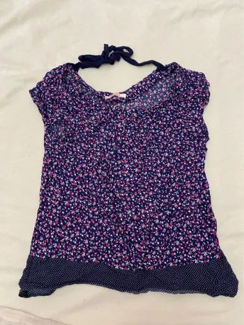 Blouse manches courtes camaïeu Taille 40  Fleuri