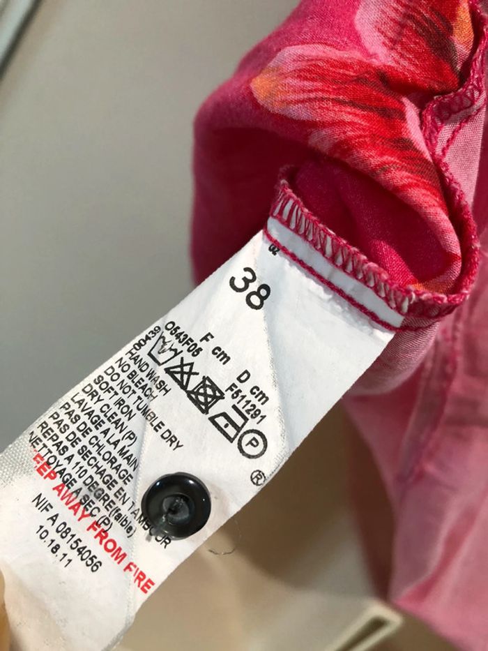 Blouse one step taille 38 couleur fuchsia - photo numéro 9