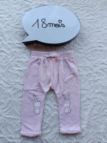 Pantalon sarouel Fille 18 mois lapin Kiabi