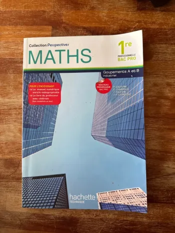 Livre maths première professionnelle