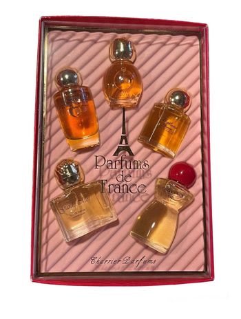 Lot de 5 parfums#parfums de france#charrier parfums