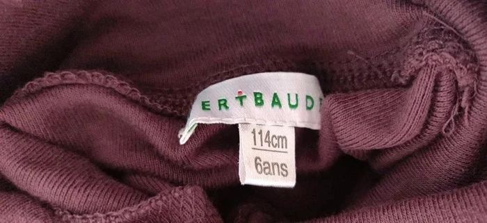 Col roulé sous-pull Vertbaudet violet 6 ans - photo numéro 3