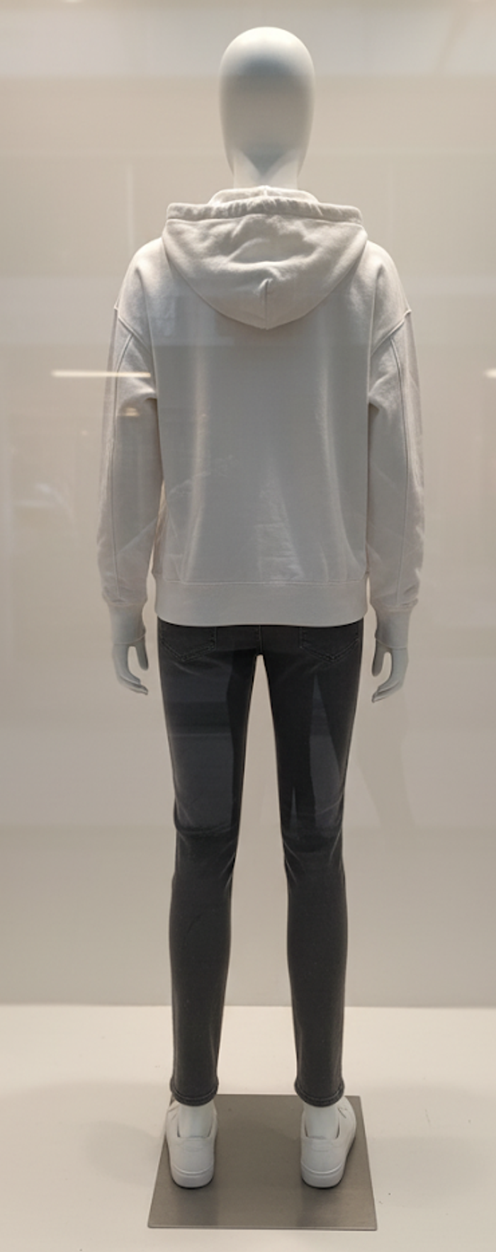Sweat à Capuche Zippé Crème AMISU - Style Oversize Décontracté - photo numéro 2