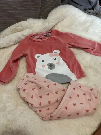 Pyjama deux pièces bébé fille 18 mois