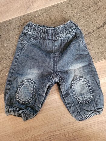 Jeans avec ouverture entre jambes - petit kimbaloo 0 mois
