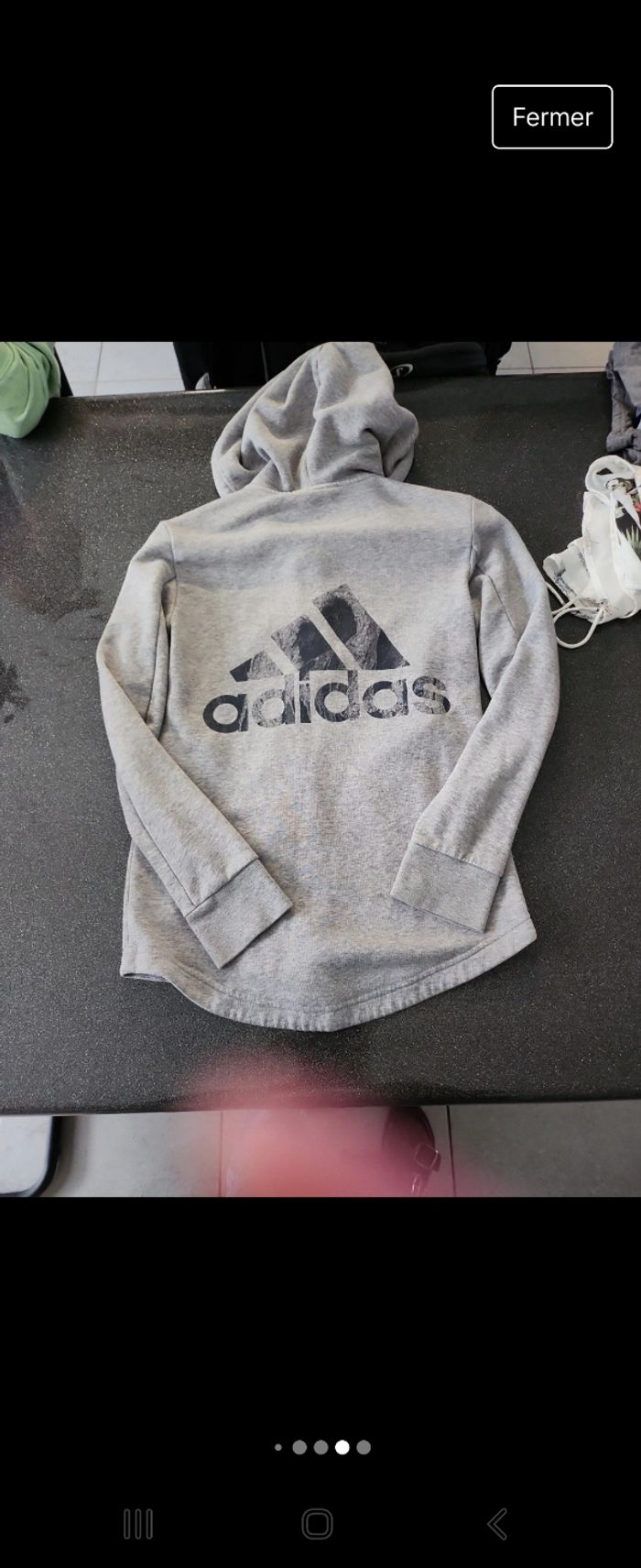 Veste adidas gris - photo numéro 6