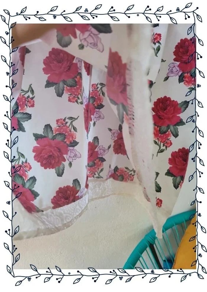Blouse/tunique motif fleur - photo numéro 5