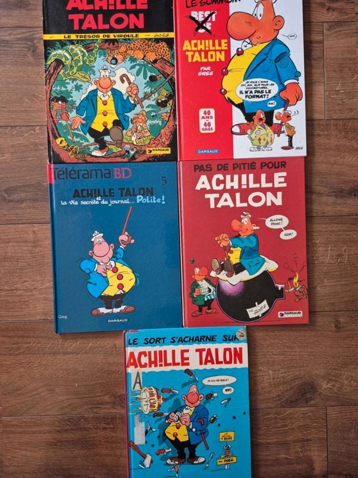 Lot de 5 bandes dessinées Achille Talon