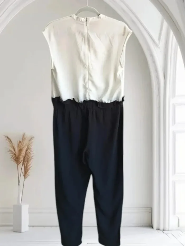 Combinaison sans manches M&W collection ,col ouvert,coupe fuselé ,taille mi-haute - photo numéro 10