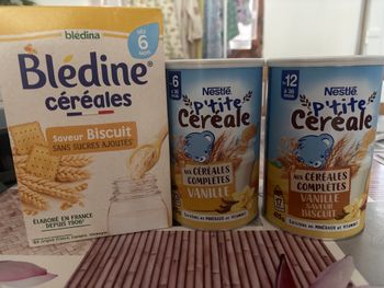Lots de céréales pour bébé