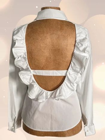 Chemise blanche spectaculaire dos-nu Adelyne 38 - Anne Fontaine