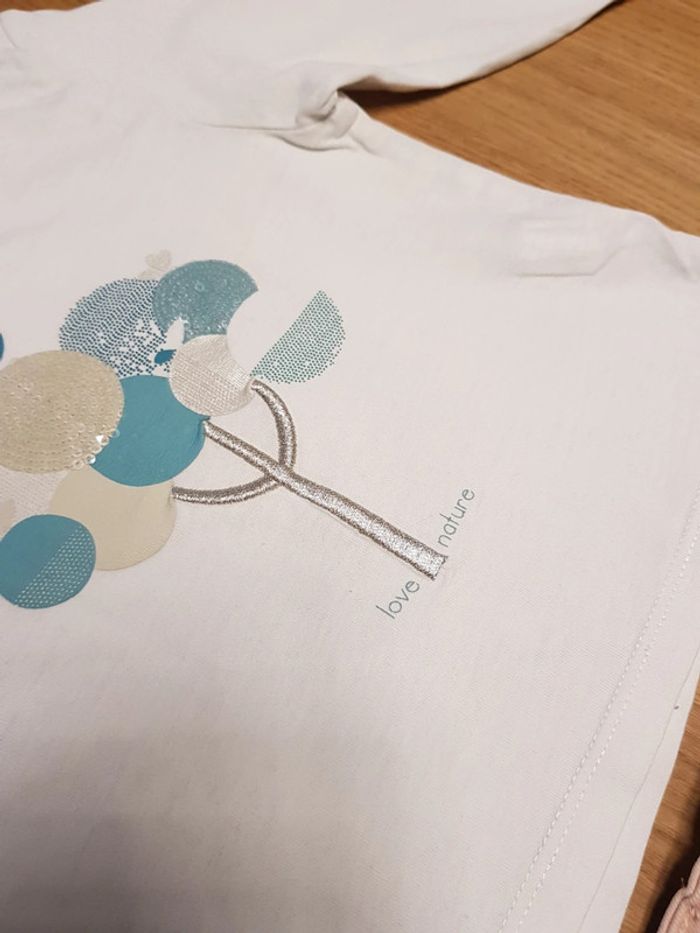 Ensemble bébé 9 mois tee-shirt manches longues et pantalon - photo numéro 4