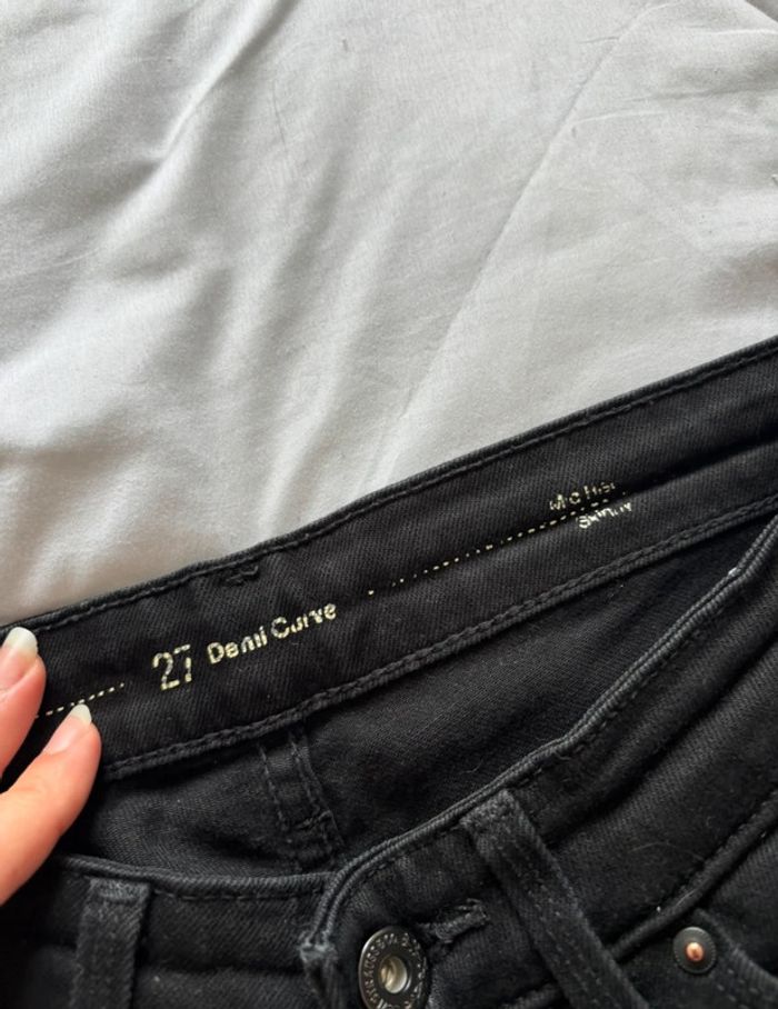 Jean levi’s noir demi curve slim femme mi taille / taille basse taille S/36 L32 - photo numéro 9