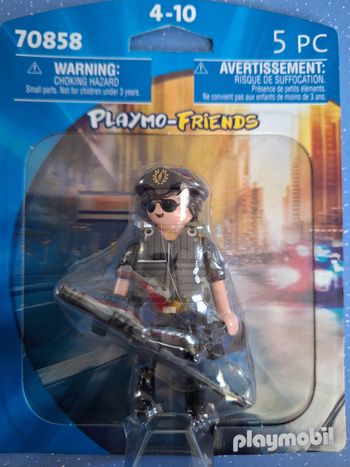 Figurine Playmobil policier Agent spécial