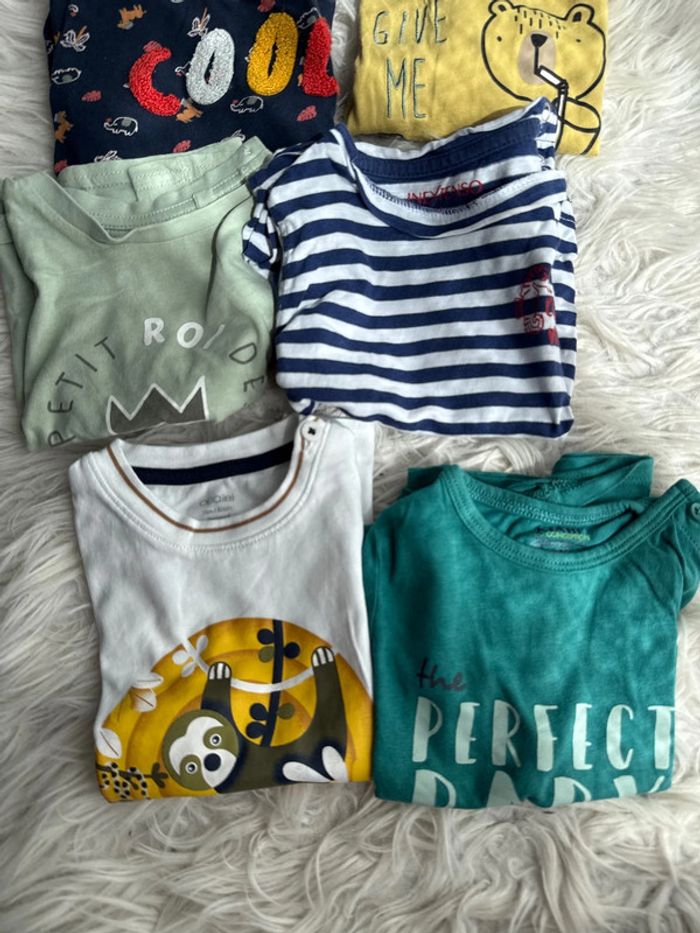 Lot de tee shirt garçon 18 mois - photo numéro 2