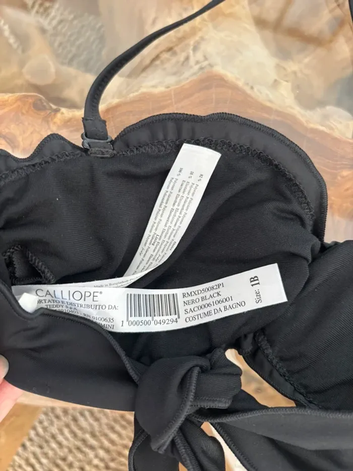 Haut de maillot de bain noir Calliope - photo numéro 3
