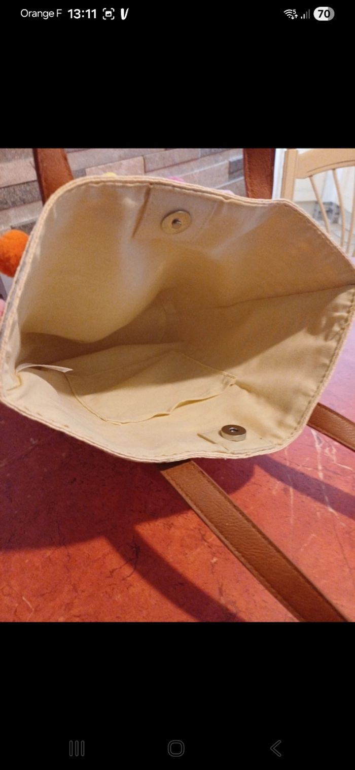 Sac en paille fille - photo numéro 5