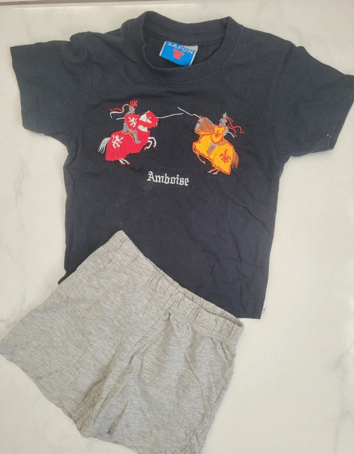 Ensemble t-shirt short 24mois