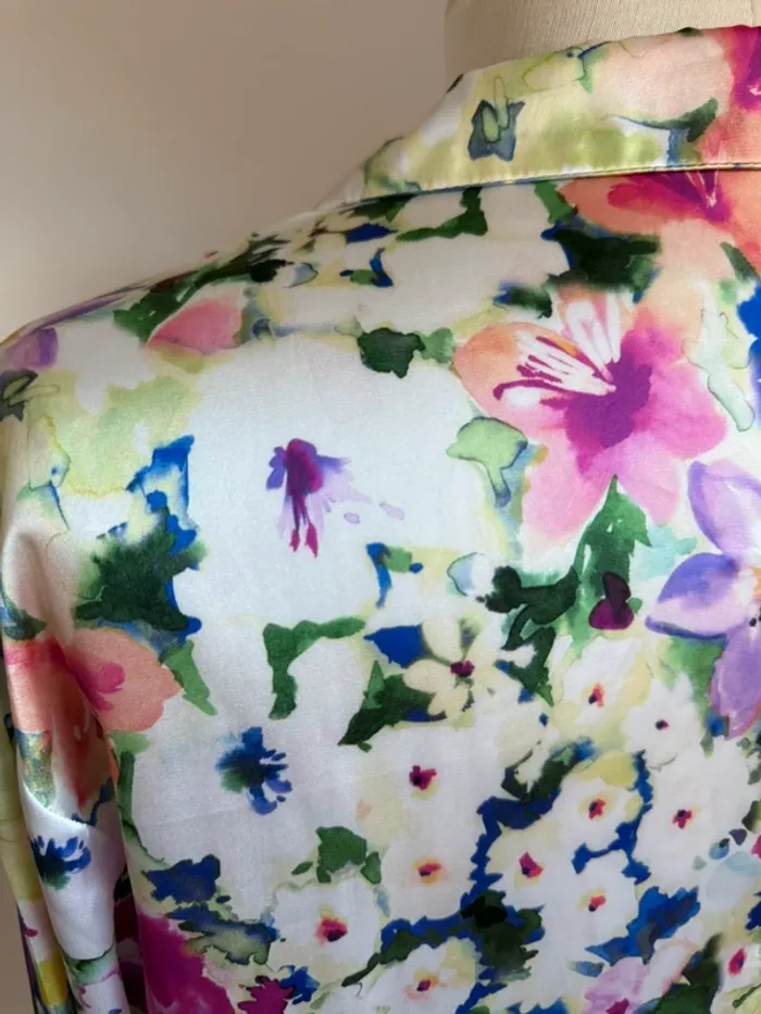 Superbe chemise blouse neuve fleurie fluide Promod 🌸 40 - photo numéro 7