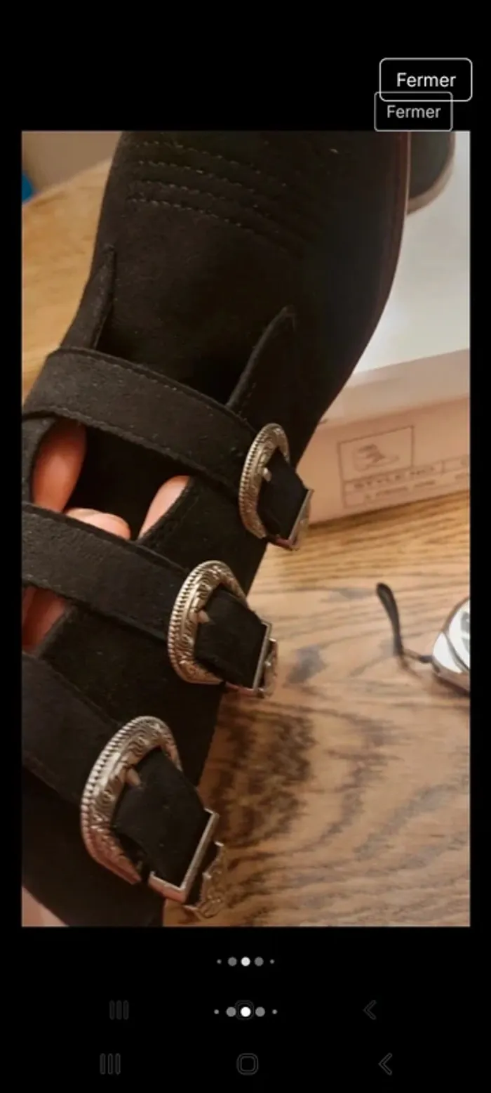 Bottine I Love Shoes noir suedine t 40 neuve - photo numéro 11