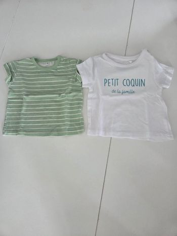 Lot de 2 tee shirt