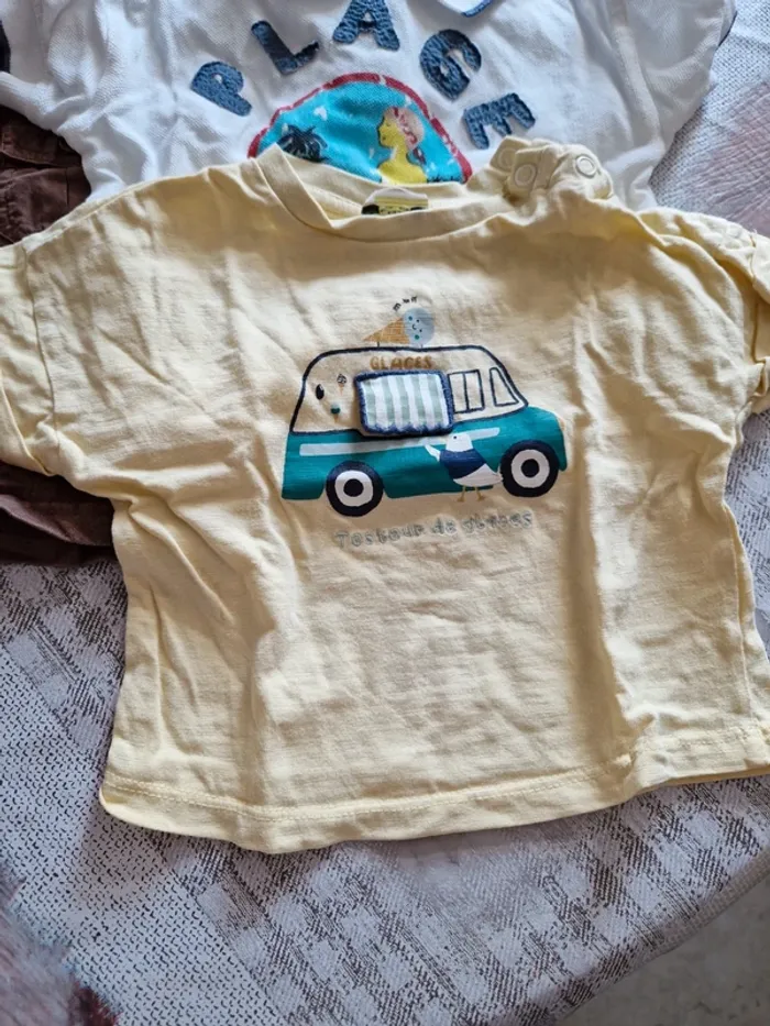 Lots 4 Tee-shirt 6 mois - photo numéro 4