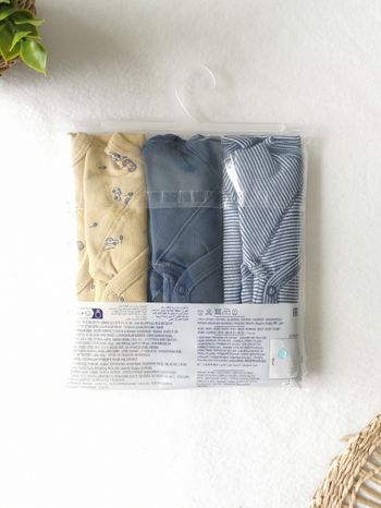 Lot de 3 Bodys Manches courtes imprimé voitures Kiabi 3 Mois