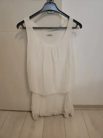 Robe courte blanche