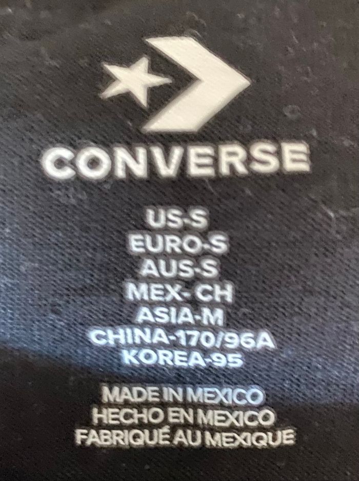 Tee shirt noir marque converse - photo numéro 3