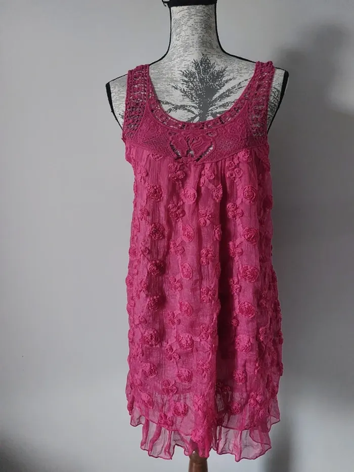 Haut fuchsia 100% coton