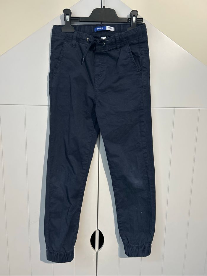 Pantalon jogger bleue marine Okaidi 8ans - photo numéro 2