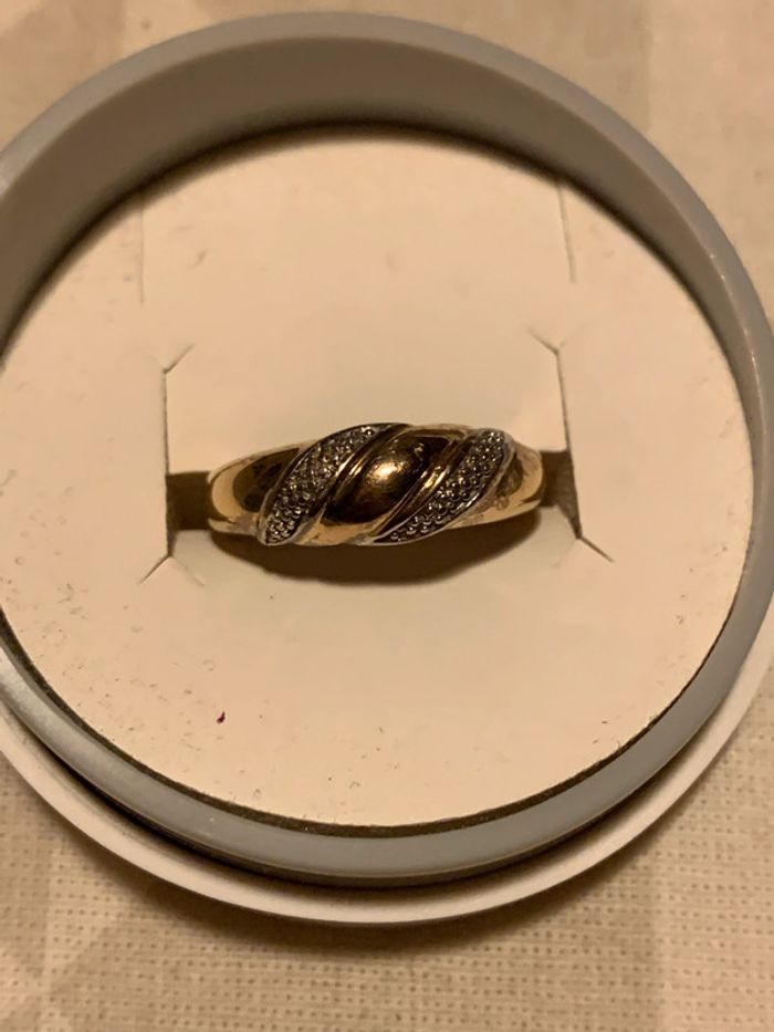 bague deux tons et zirconias - photo numéro 12